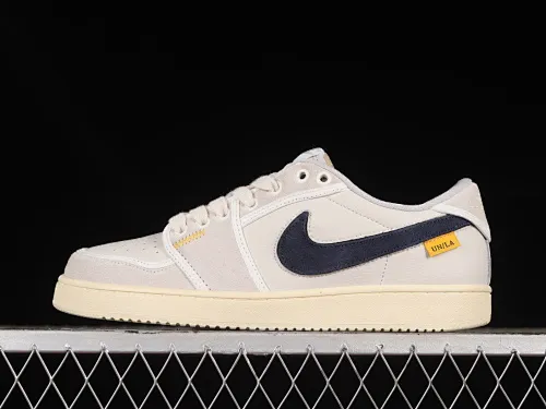 All categories Air Jordan Jordan series basketball shoes Air Jordan 1 Low Uion LA x Air Jordan AJ1 KO Low joint white gray low-top retro basketball shoes DZ4864-100